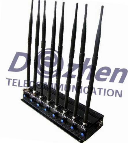 8 Bands Adjustable Powerful Multi-functional 3G 4G Phone Blocker &amp; GPS WiFi ( 4G LTE + 4G Wimax)