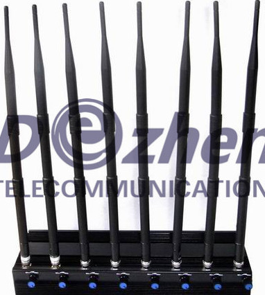 8 Bands Adjustable 3G 4G High Power Cell phone Jammer with Wifi ( 4G LTE + 4G Wimax)