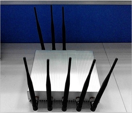 Professional GSM / WIFI Cell Phone Jammer Anti Gps Jammer With 8 Antennas