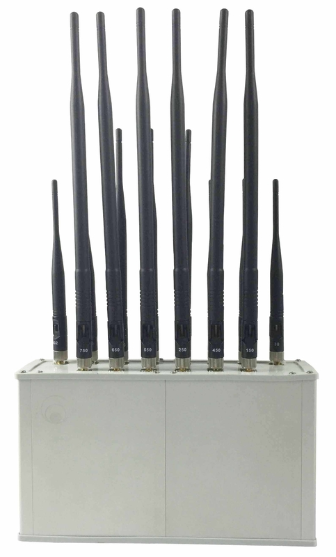 Prison / Police Cell Phone Signal Jammer VHF / UHF / 4G LTE Jammer Device