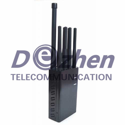 Handheld Wireless Signal Jammer 8 Antennas WiFi GPS L1 L2 L5 2G 3G 4G 4V/3600mA/h