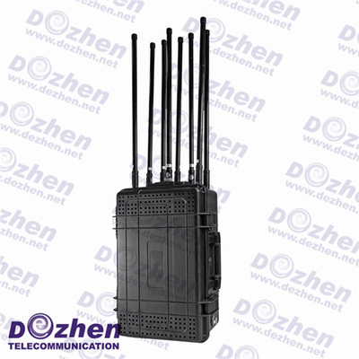 Wifi Bluetooth 2.4g GPS 8 Bands Portable device to block mobile phone Signal Jammer